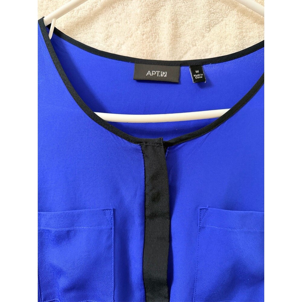 Apt. 9 Women's Cobalt Blue Sleeveless Shift Dress with Pockets Size M - Picture 3 of 10